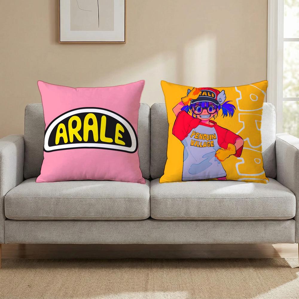 K-Kawaii Dr. Slump ANIME Cushion Cover Multi-Scene Pillow Cover for Home & Car - Reversible, Soft & Durable for Daily Use