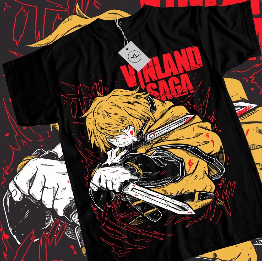 

Vinland Saga Shirt,Thorfinn Shirt, Vinland,Askela wbr/ dd,Manga Black Shirt,All Size Unisex T-Shirt XXXXL