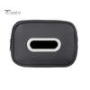 Car Tissue Holder Storage Box Zipper Closure Solid Color Easy To Clean Hanging Paper Towel Storage Box Car Interior Decor
