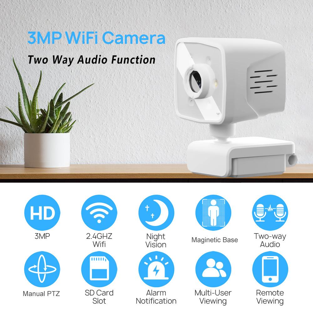 Home Wireless Wifi Camera 1080P High Definition Indoor Night Vision Voice Intercom Usb Card Machine Without Punching