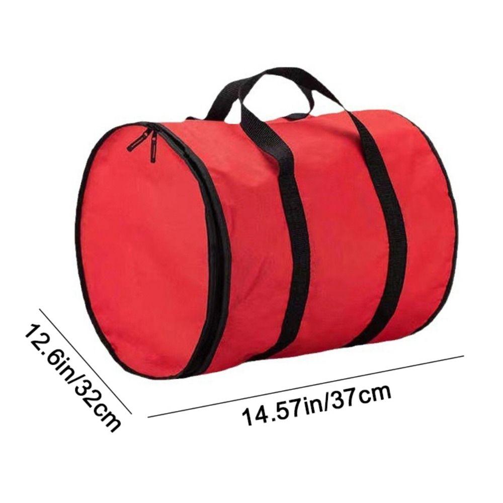 Round Christmas Storage Bag Red Christmas Light Bag Christmas String Lights Storage Bag  Tree Light