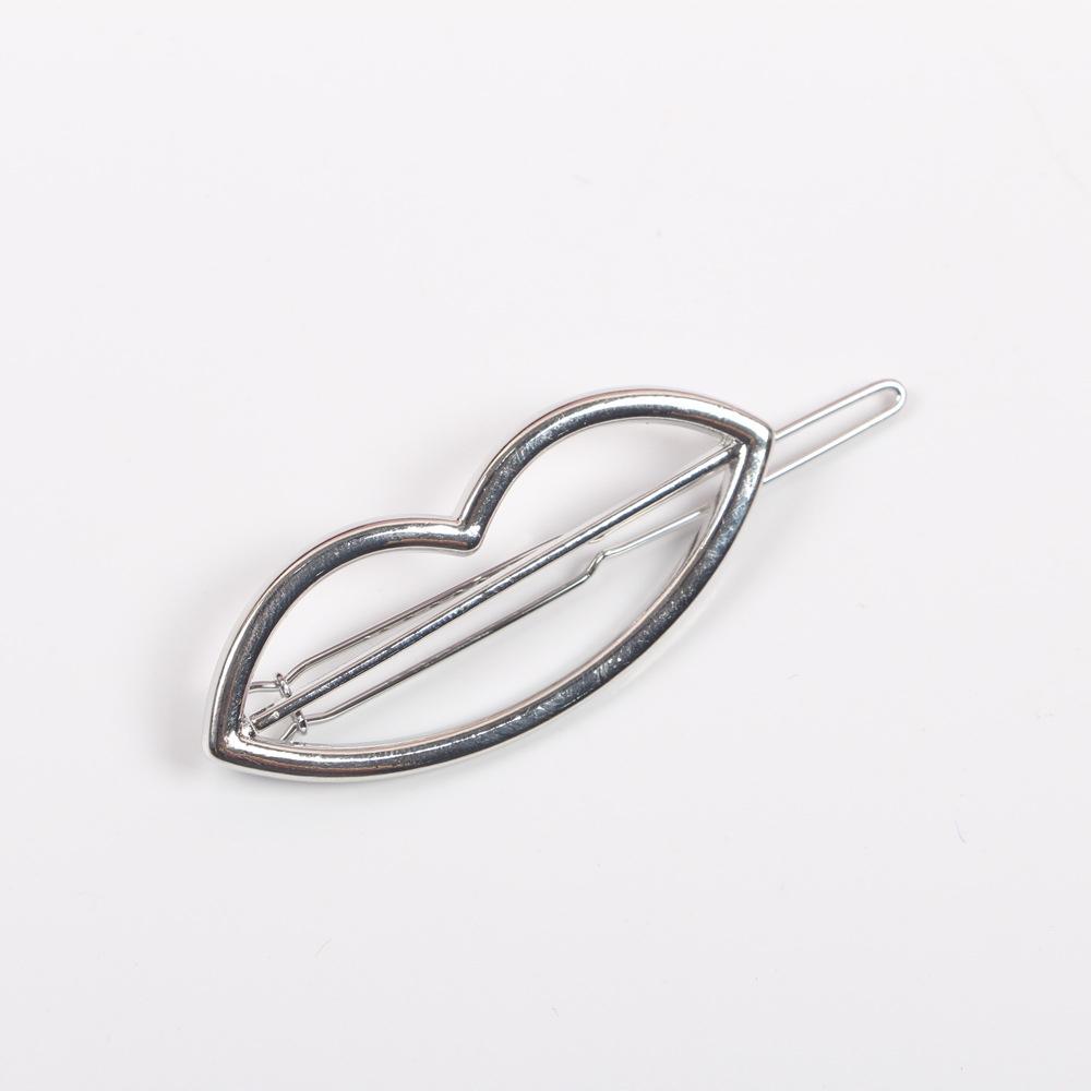 Hair Clip Metal Silver Steel Beautiful Z01
