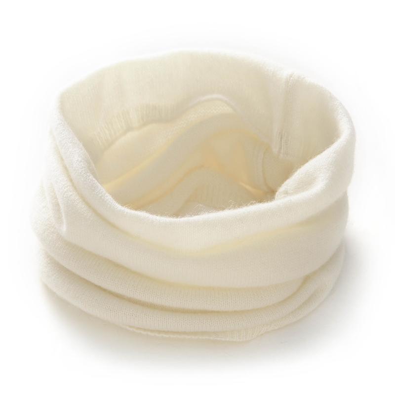 Winter Soft Warm Pure Cashmre Scarf Women Fashion Solid Keep Warm Neckscarf Female Casual Ring Scarves