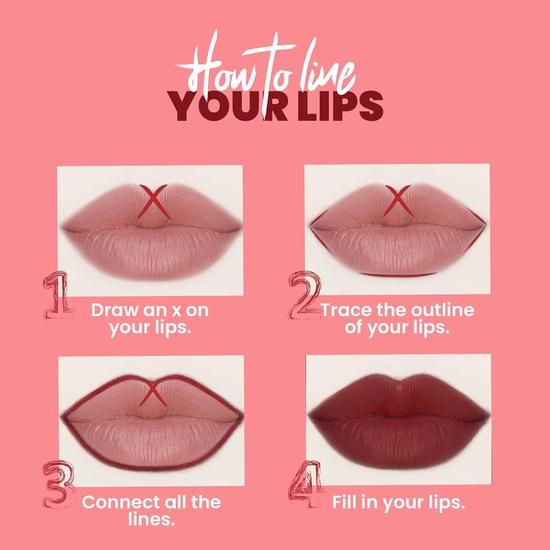 MARS Matte Lip Liner | One Swipe Smooth Application | Long Lasting Lip Pencil (1.4gm) (02-DEEP DAWN)