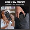 For iPhone Air Case Compatible with MagSafe Leather Back Phone Cover with Detachable Card Holder Kickstand