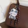 Plush Kitten Keychain Pendant Cartoon Cat Shape Keyring Charm Couple Bag Backpack Schoolbag Accessory