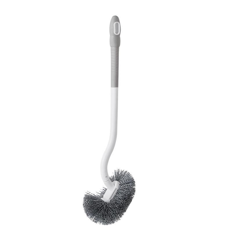 Wall-Mounted Long-Handle Toilet Scrubber with Bristles for Thorough Cleaning