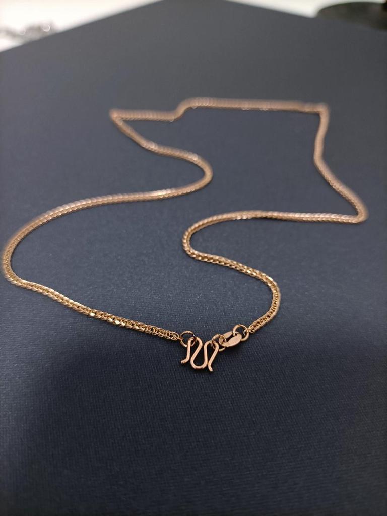 18K Gold Plated Titanium Steel Chopin Chain Pendant Necklace - Versatile, Fashionable Clavicle Chain for Couples
