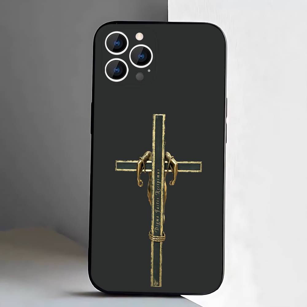 Sic Parvis Magna Uncharted Phone Case For iPhone 17,16,15,14,13,12,11,Pro,XS,Max,XR,Plus,E,SE4,Mini Black Soft Cover