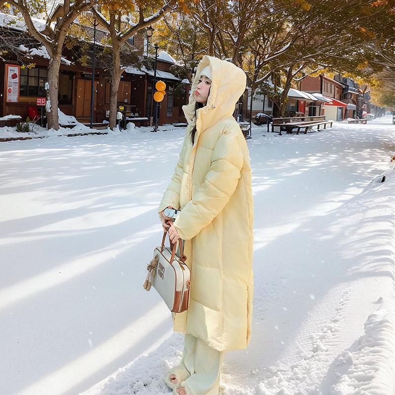 

Свободное и длинное хлопковое пальто с подкладкой на зиму XXL