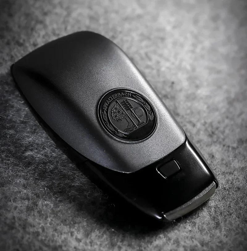 

Black AFFALTERBACH Key Back Shell Case Cover For AMG Mercedes Benz Brabus Maybach W221 W212 W463 C/E/S/G серый