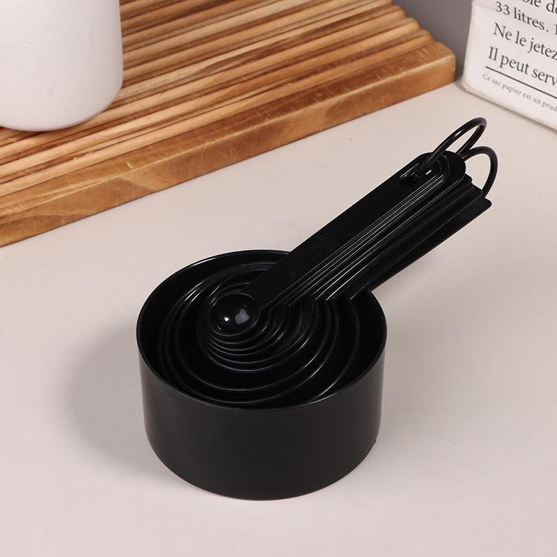 10Pcs/Set Plastic Measuring Tools Stackable Measuring Spoons Teaspoon Sugar Scoop Cake Baking Flour Measuring Cups