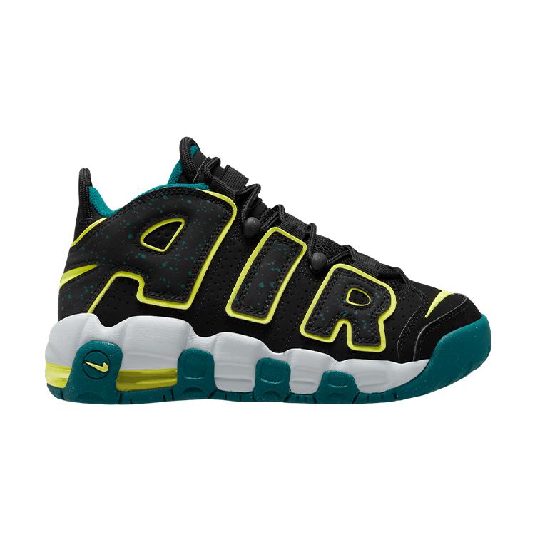 Ny Nike Air More Uptempo Low 'Black Geode Teal' GS DZ2809-001