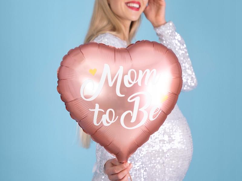 Balon Foliowy Mom To Be, 35Cm, Różowy