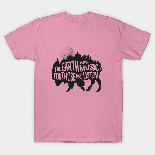 T Shirt Women The Earth Has Music For Those Who Listen Harajuku Print Kawaii Tshirt Summer Short Sleeve Female T-Shirt Top Tee