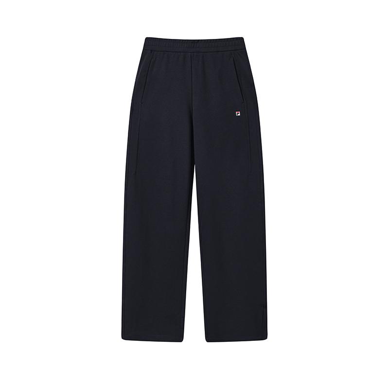 Fila Heritage Classic Versatile Comfortable Pocket Loose Straight Leg Knit Casual Pants Women Bottoms Legendary-Blue F11W548609FNV