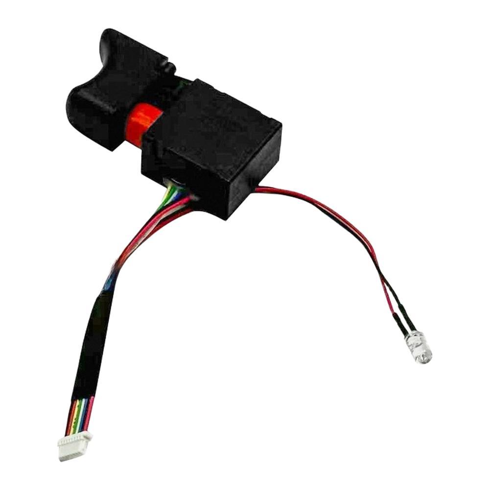8-Wire Electric Drill Switch for Brushless Cordless Drills Dustproof Casing LED Indicator and Adjustable Bidirectional Speed