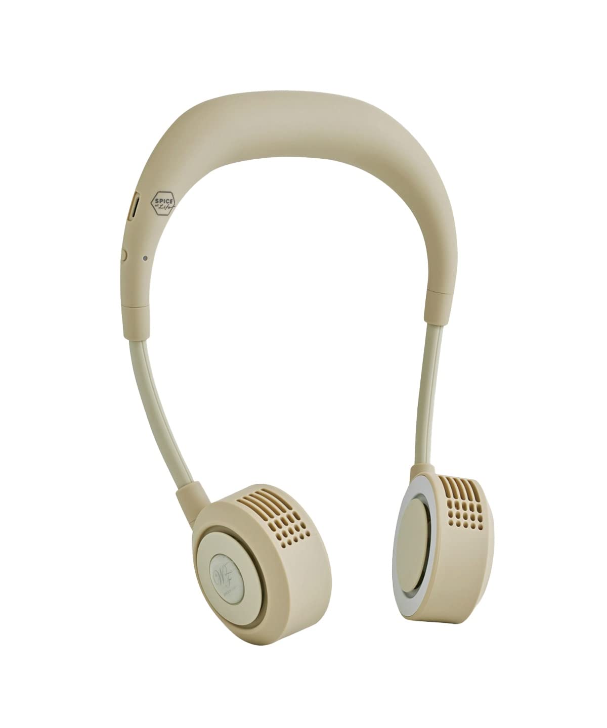 

шейный вентилятор, который позволяет использовать оба вентилятора WFan Double Fan Yoga Sirocco Sand Beige SPICE OF LIFE Тихий воздушный поток 650 минут непрерывной работы Подходит для никелевой маски