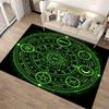 Mystical Alchemy Circle Design Rug Non-slip rug suitable for living room and bedroom sofas