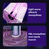 Rechargeable Mosquito Zapper Lamp with Dual Functions: Purple LED And Desk Light, Suitable for Camping, Outdoor Spaces, And Indoor Pest Management