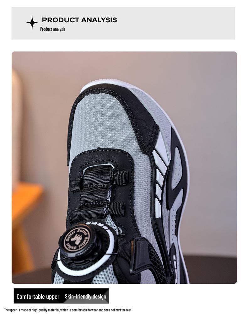 New Autumn/Winter 2025 Boys' Non-Slip Lightweight Sports and Basketball Shoes with Soft Sole