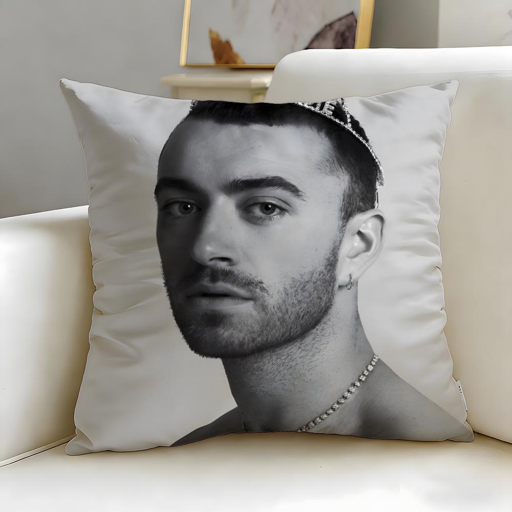 popular singer Sam Smith Cushion Cover Soft  EasyWash Pillow Case  Versatile for Couch Bed Travel and Office 30X30cm