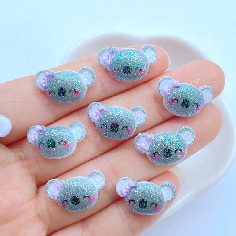20Pcs New Kawaii Cute Shiny Little Animal Collection Flat Back Cabochons Scrapbooking DIY Jewelry Craft Decoration Accessorie