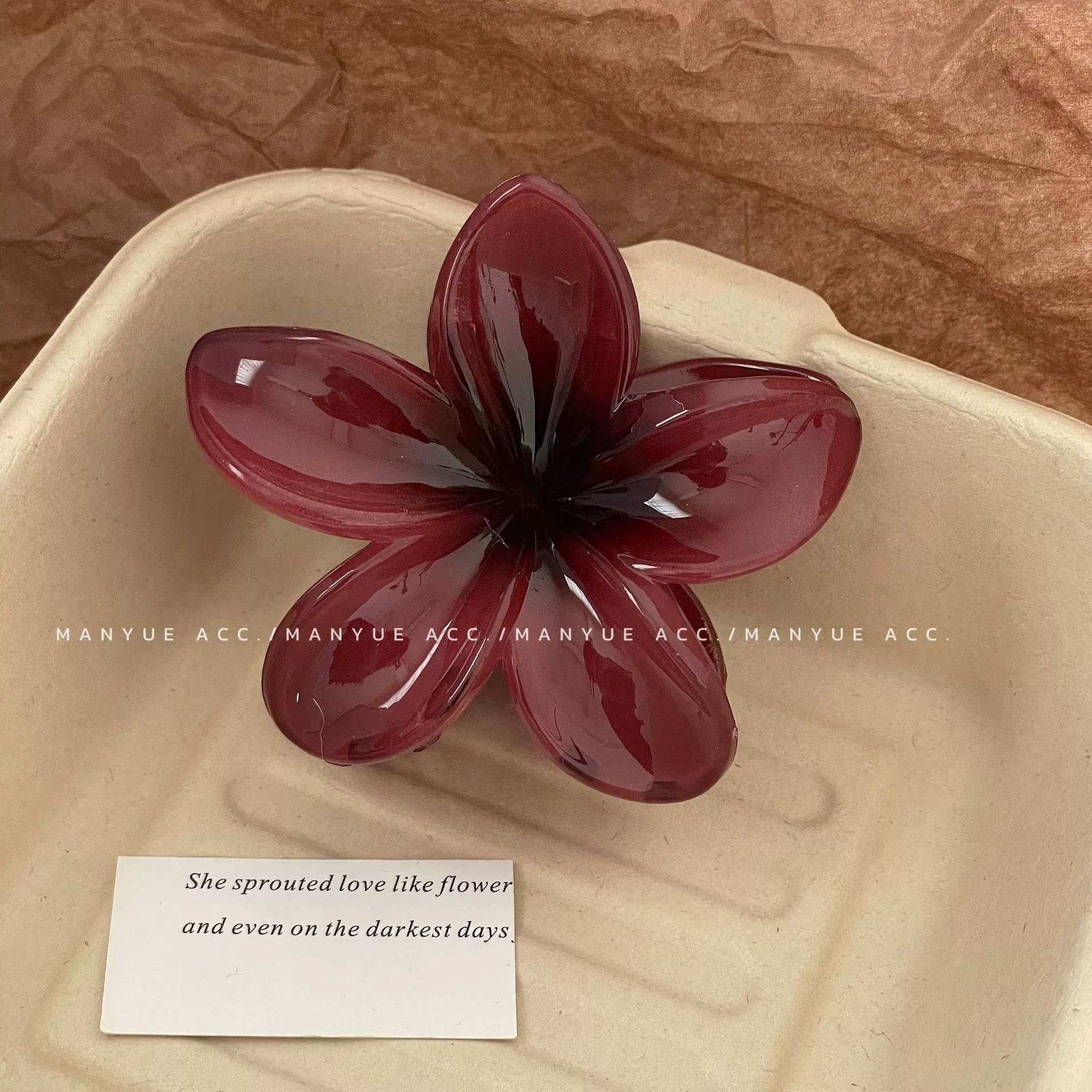 

Элегантные градиентные заколки для волос, заколки-крабы для волос в виде цветка большого размера, модный головной убор, шпилька для волос для женщин, девочек, краб, заколка, аксессуары для волос