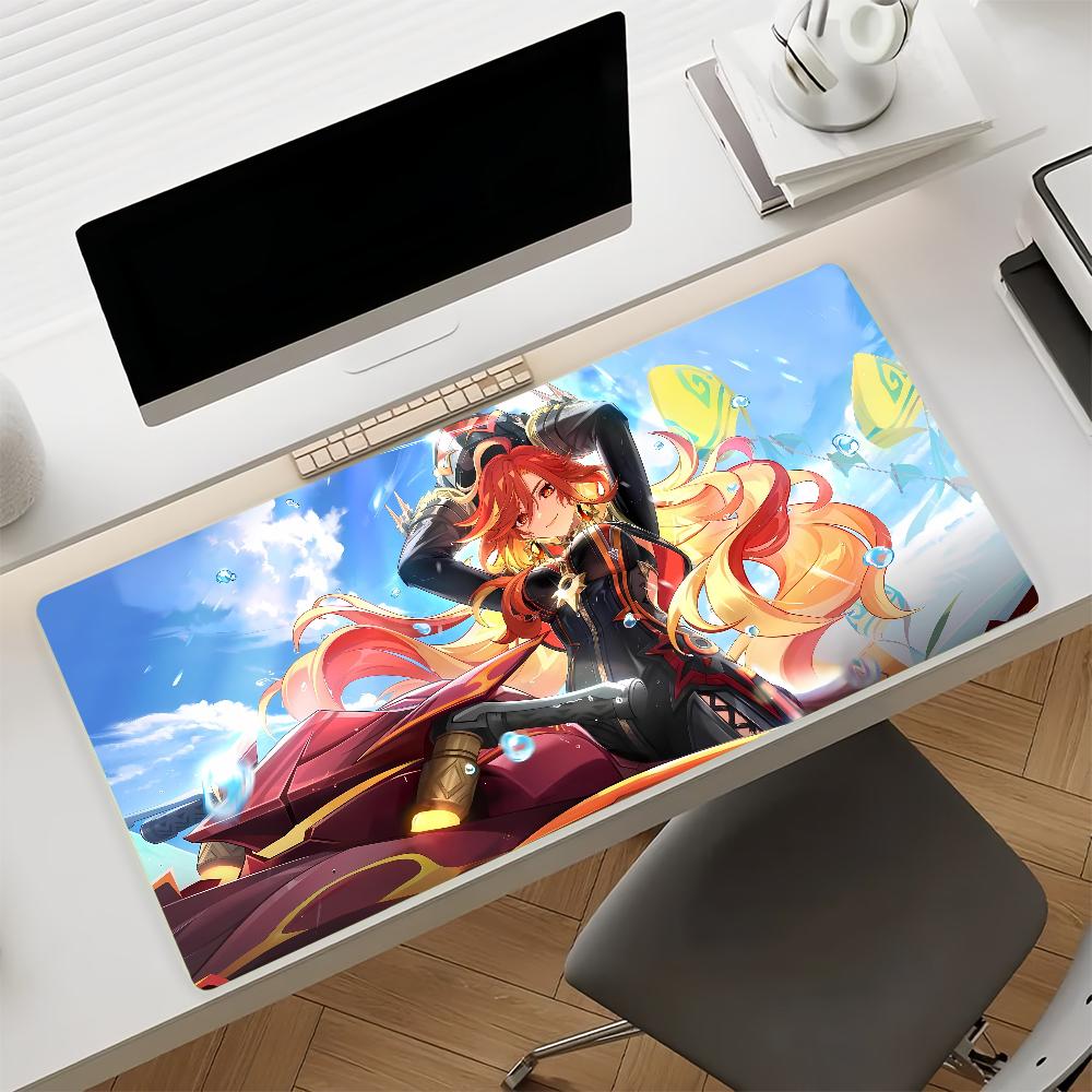 Game Mavuika Genshin Impact Mouse Pad Non-slip Rubber Gamer Balance Computer Mat Decoracion Deskmat Laptop Office Large
