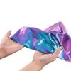 1m*1.6m Laser Elastic Reflective Fabric Magic Colorful Polyester Bronzing Designer Fabric for Costumes Swimsuits Handbags Craft