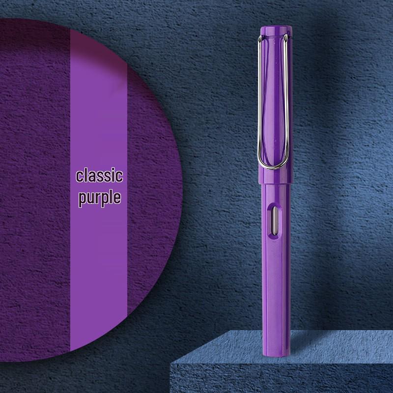 Sada plniacich pier Macaron Morandi Color: Študentská prax s hrotmi E a EF, Korekcia držania tela, Atramentové náplne pre kaligrafiu