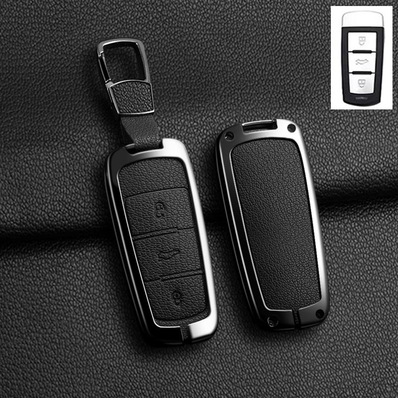 

Interior Mouldings Car Zinc Alloy Protector Key Case Cover For Volkswagen VW Passat 3C CC B6 B7 B7L R36 Maogotan B5 Remote Shell