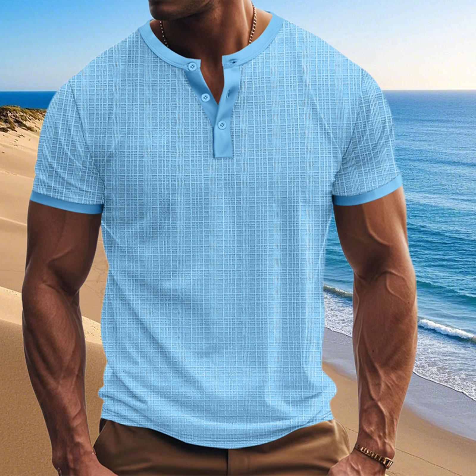 

Летняя футболка мужская с коротким рукавом имитация свободного дышащего повседневного топа XXXL