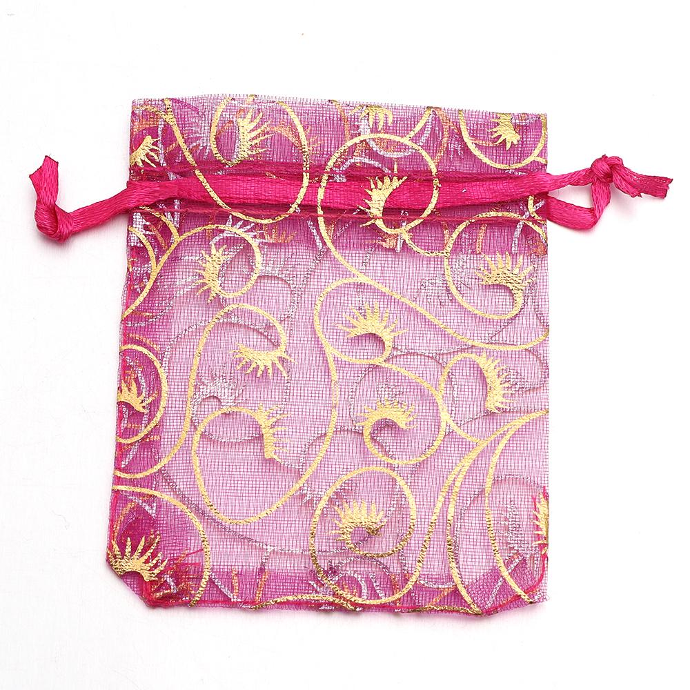 10pcs Drawstring Organza Bags Colorful Jewelry Packaging Bags For Wedding Party Birthday Christmas Gifts Candy Pouches Wholesale