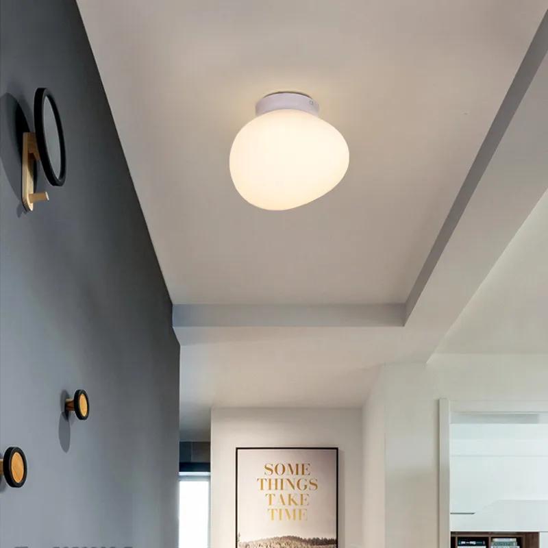 Nordic Minimalist Staircase Chandelier Bubble Glass Light Luxurious Living Room Family Kitchen Restaurant Celing Pendant Lamp