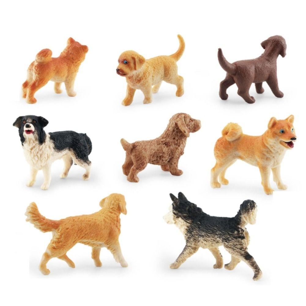 Golden Retriever Mini Dog Figurines Puppy Figures Dog Action Figure Dog Animals Model  Kids Gift