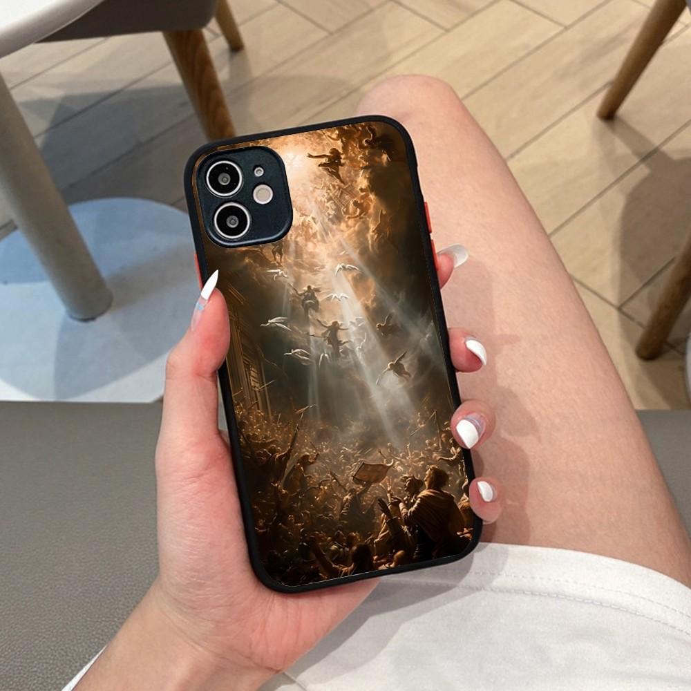 Renaissance Art Phone Case For IPhone 14 X XR XS 7 8 Plus 11 12 13 Pro MAX 13mini Matte Shockproof Case