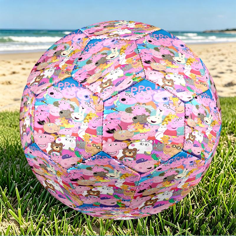 Pink Pig Print Size 5 Soccer Ball, PU Wear Resistant Football for Match Training and Daily Practice, Birthday Gift for Soccer Fans