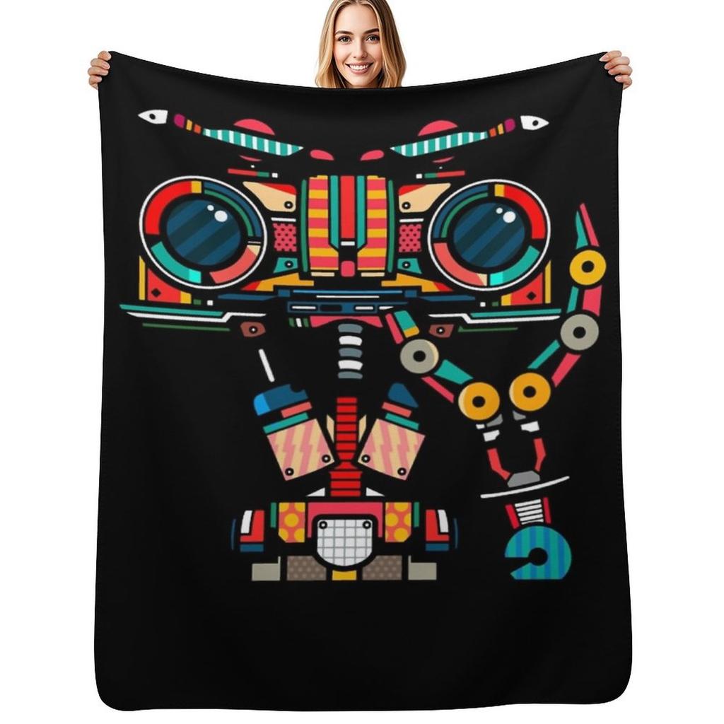 Johnny 5 (1) Throw Blanket Soft Comfort Blanket for Reading Watching TV