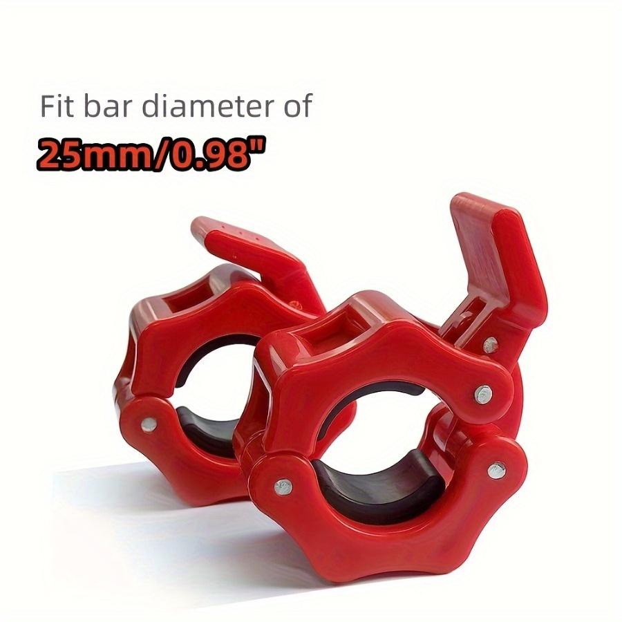 

1 пара зажимов для штанги позволяет быстро снять фиксатор штанги. Зажим для штанги для гантелей и зажим для воротника для поднятия тяжестей для фитнес-тренировок. 2.5cm/1 pair