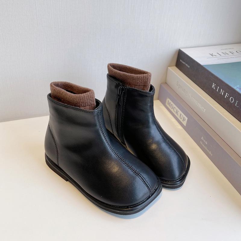 Autumn and Winter Classmate Little Girl Princess Style Short Boots Soft-soled Baby Martin Boots