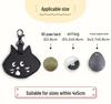 Surprised Cat Keychain: Unisex Car Key Cover & Cute Storage Bag Pendant