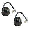 2 Peças Protetor de Sobrecarga Térmica para Refrigerador 1/2HP/1/3HP/1/4HP/1/5HP/1/6HP Substituição do Compressor Unidade de Segurança contra Superaquecimento