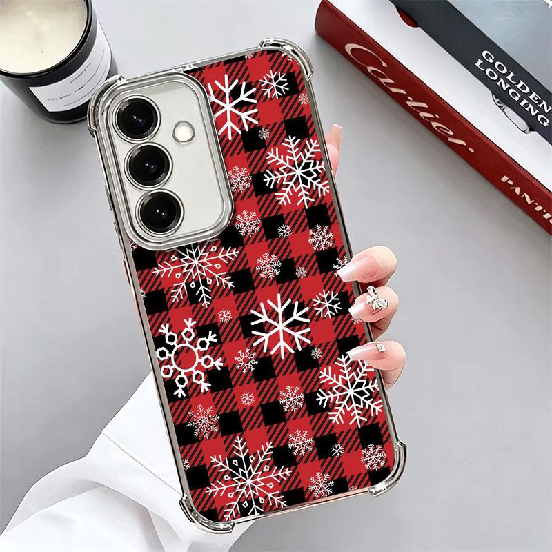 

Snow Snowflake Winter Cold Soft Phone Case For Samsung A17 A27 A07 A37 A57 A16 A56 A15 A55 A14 A54 A13 A53 A26 A36 A25 A35 A24 A Samsung A34