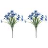 2pcs 31cm Artificial Eucalyptus Violet Simulation Plants Leaves Floral Arrangement Lifelike Flowers Fake Flowers Party Supplies