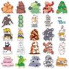 50 Stackable Animal Doodle Stickers – Cute Cartoon Animals for Journals, Water Bottles, and Phone Cases