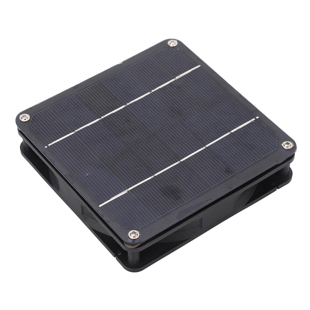 Solar Panel Powered Fan Kit 20W Monocrystalline Solar Panel Exhaust Fan Kit for Outdoor Travel Greenhouse