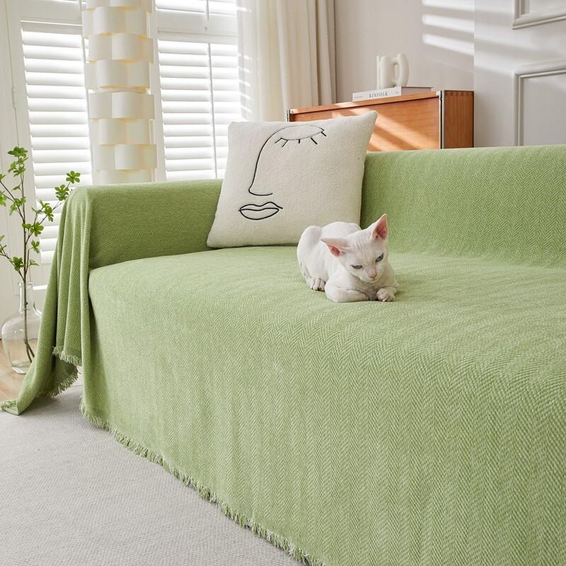 Modern Chenille Sofa Towel Cover Simplicity Thickened Anti Slip Sofa Cover Cloth