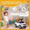 Ride-On Car for Children, Land Rover, Push Vehicle, Horn, Engine Sounds, Under-Seat Storage, White