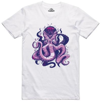Unisex T-Shirt Kraken Monster Regular Fit Cotton T-Shirt